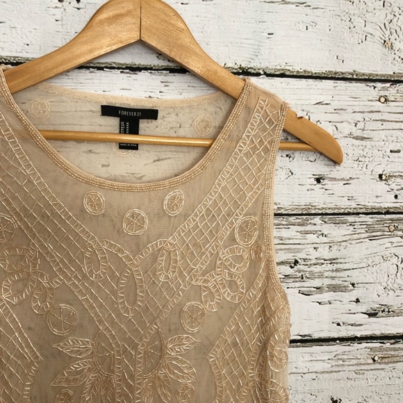 Forever 21 beaded sheer top - Picture 4 of 6